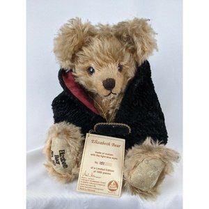Vintage Hermann Elizabeth Bear Mohair Light Blue Eyes Limited Edition 151/1000